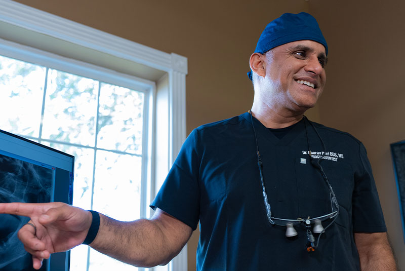 dr puri explaining xrays