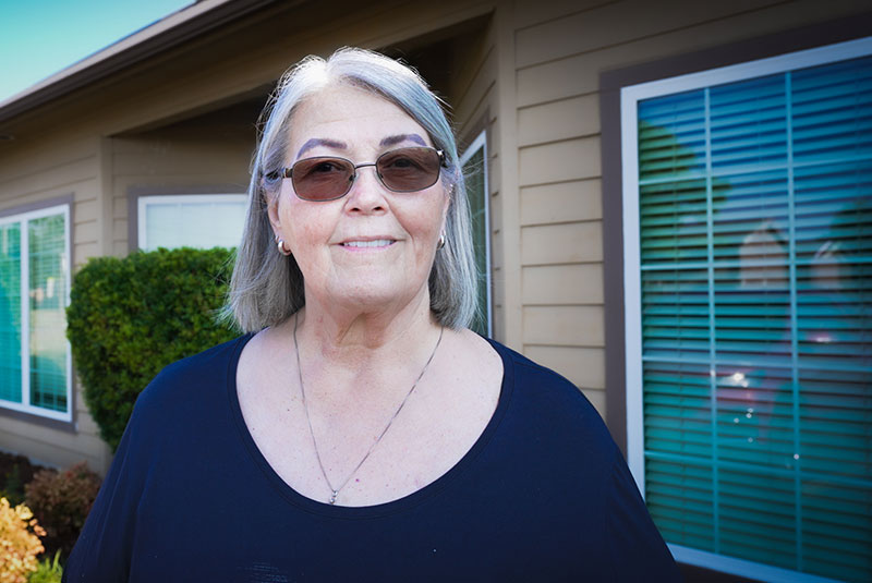 elegant lady necklace in front of practice